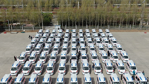 76臺威霆負壓救護車交付河南衛健委